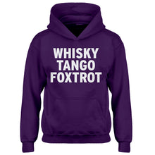 Youth WHISKY TANGO FOXTROT Kids Hoodie