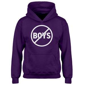 Youth No Boys Kids Hoodie