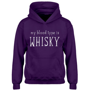 Youth My Blood Type is Whisky Kids Hoodie