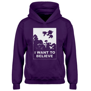 Youth I Want to Believe Super Girls Kids Hoodie