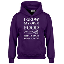 Hoodie I Grow My Own Food Kids Hoodie