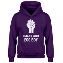 Youth I Stand with Egg Boy Kids Hoodie