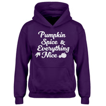 Youth Pumpkin Spice and Everything Nice Kids Hoodie