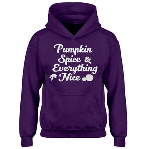 Youth Pumpkin Spice and Everything Nice Kids Hoodie