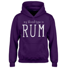 Youth My Blood Type is Rum Kids Hoodie