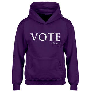 Youth Vote -Plato Kids Hoodie