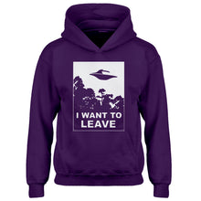 Youth I Want to Leave Kids Hoodie
