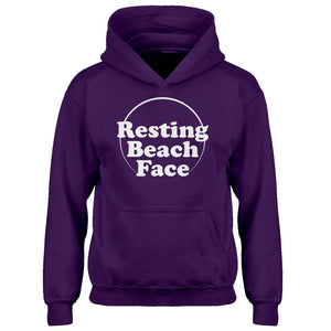 Youth Resting Beach Face Kids Hoodie