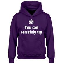 Youth You Can Certainly Try DnD Kids Hoodie