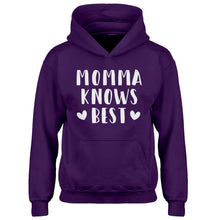 Hoodie Momma Knows Best Kids Hoodie