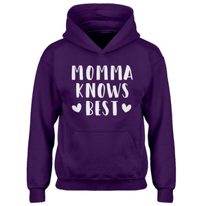 Hoodie Momma Knows Best Kids Hoodie