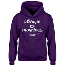 Hoodie Allergic to Mornings Kids Hoodie