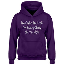 Youth Im Cute Im Hot Kids Hoodie