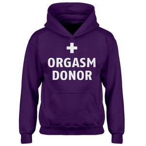 Youth Orgasm Donor Kids Hoodie