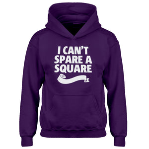 Youth I Can't Spare a Square Kids Hoodie