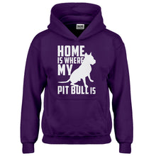 Hoodie Home is Where my Pit Bull is Kids Hoodie