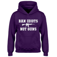 Hoodie Ban Idiots Not Guns Kids Hoodie