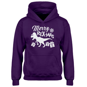 Youth Merry Rex-Mas Kids Hoodie