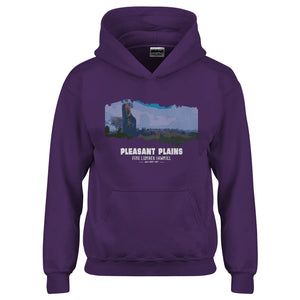 Youth Pleasant Plains Fine Lumber Sawmill Kids Hoodie