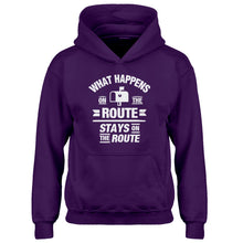 Hoodie What Happens on the Route Stays on the Route Kids Hoodie