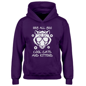 Youth Hey all you Cool Cats and Kittens Kids Hoodie