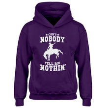 Youth Can't Nobody Tell Me Nothin' Kids Hoodie