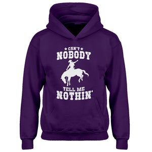 Youth Can't Nobody Tell Me Nothin' Kids Hoodie