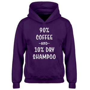 Hoodie 90% Coffee 10% Dry Shampoo Kids Hoodie
