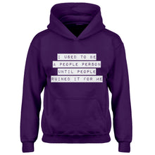 Hoodie I used to be a People Person Kids Hoodie