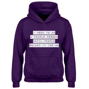 Hoodie I used to be a People Person Kids Hoodie