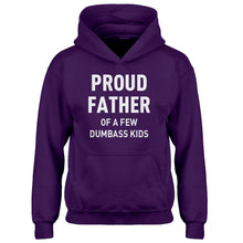 Youth Proud Father of a Few Dumbass Kids Kids Hoodie