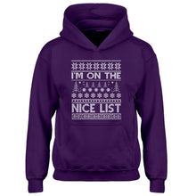 Hoodie Im on the Nice List Kids Hoodie