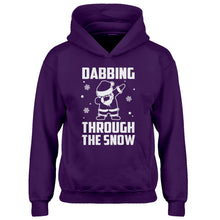 Youth Dabbing through the Snow Kids Hoodie