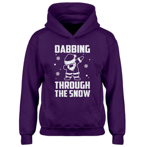 Youth Dabbing through the Snow Kids Hoodie