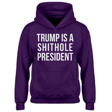 Hoodie Trump is a Shithole President Kids Hoodie