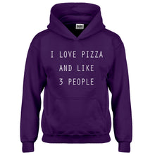 Hoodie I Love Pizza and like 3 People Kids Hoodie