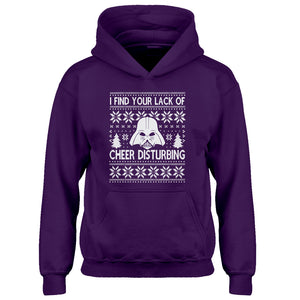 Hoodie I Find Your Lack of Cheer Disturbing Kids Hoodie