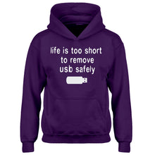 Hoodie Remove USB Safely Kids Hoodie