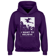 Youth I Want to Believe Fire Dragon Kids Hoodie