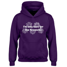 Youth I'm Only Here for the Fireworks Kids Hoodie