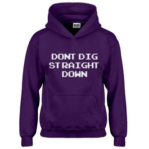 Hoodie Don't Dig Straight Down Kids Hoodie