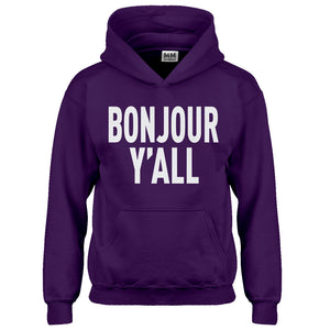 Hoodie Bonjour Yall Kids Hoodie