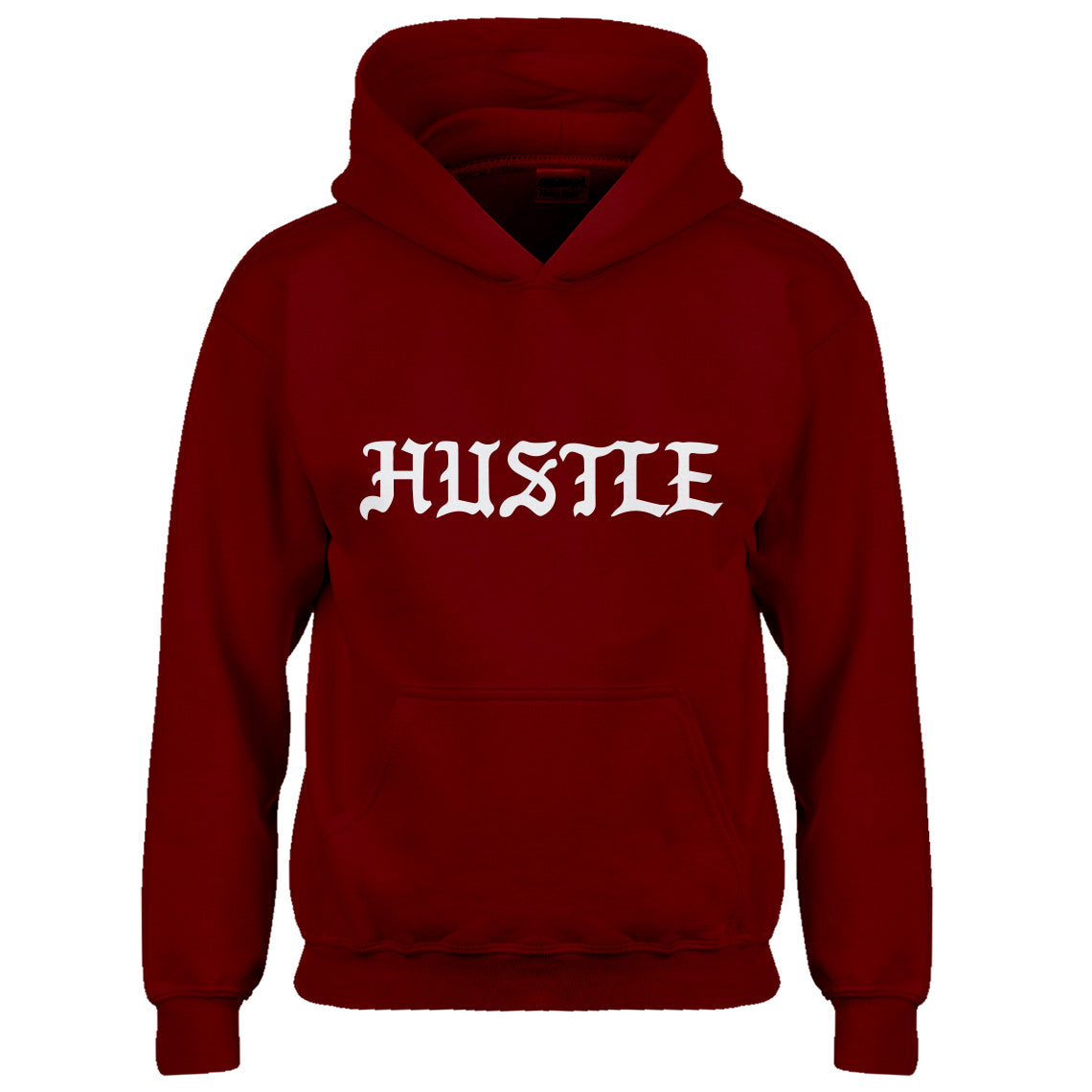 Red hustle top hoodie