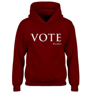 Youth Vote -Plato Kids Hoodie