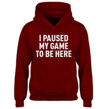 Youth I Paused My Game to Be Here Kids Hoodie