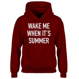 Youth Wake me When its Summer Kids Hoodie