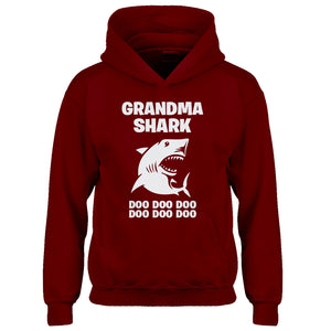 Youth Grandma Shark Kids Hoodie