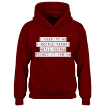 Hoodie I used to be a People Person Kids Hoodie