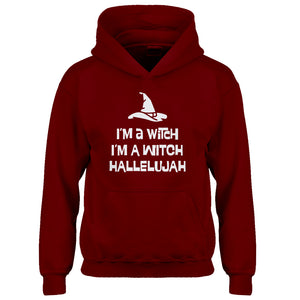 Youth Im a Witch Hallelujah Kids Hoodie