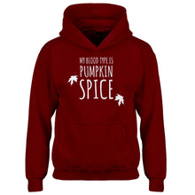 Youth My Blood Type is Pumpkin Spice Kids Hoodie